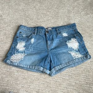 Juniors/Women’s Ripped Jean Shorts Size 13